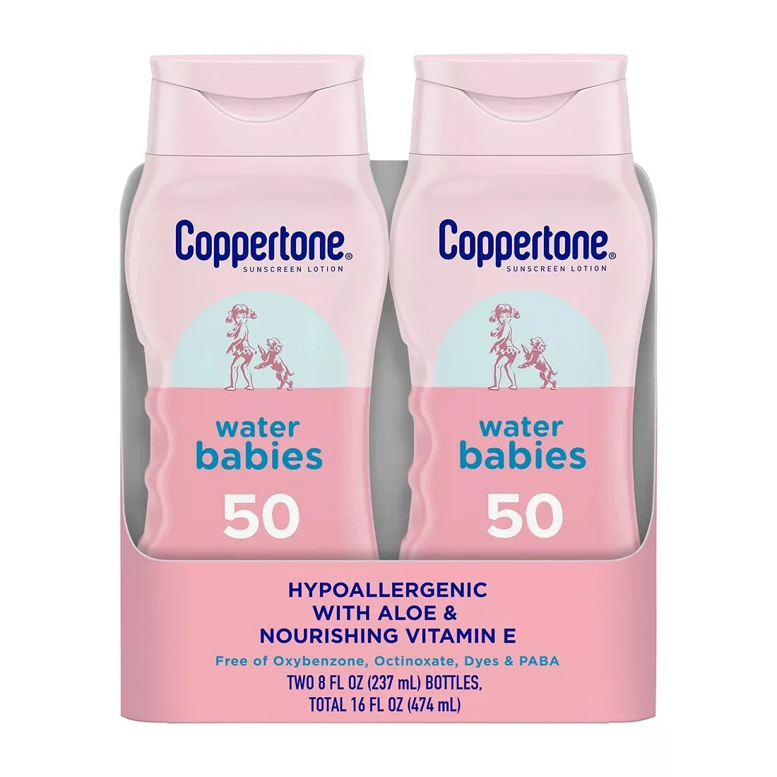 Water Babies SPF 50 Sunscreen Lotion, 8 oz. (Set of 2)
